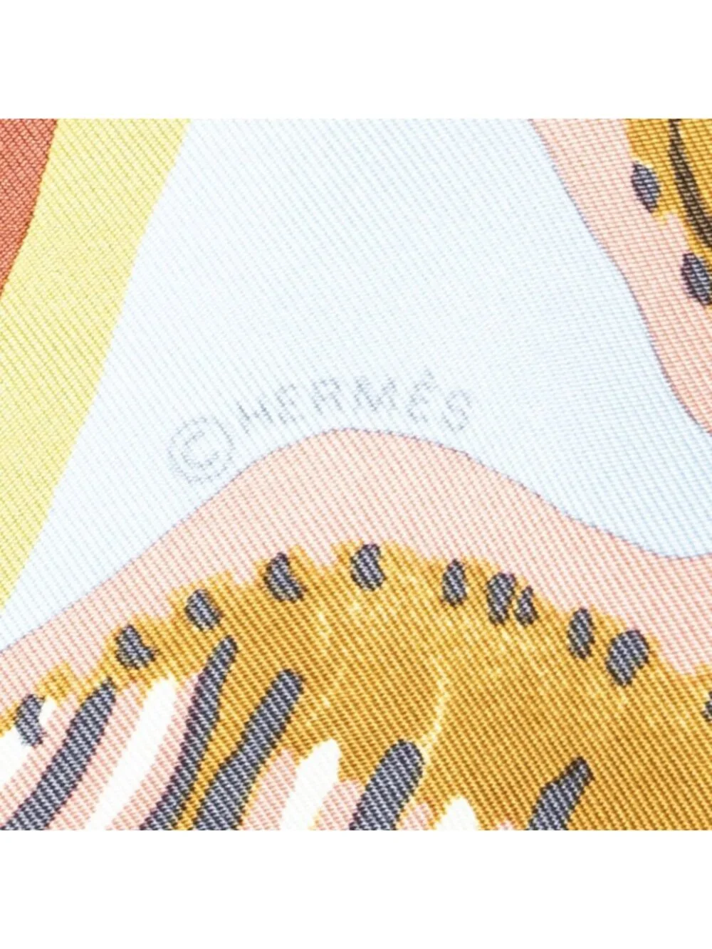 ★SOLD★ Hermes Scarf Red Green Blue Silk - Picture 4 of 5